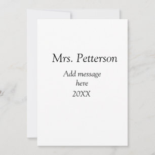 Zurück zur Lehrer-Würdigung für das Schuljahr Klas Einladung