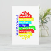 zurück zur Lehrerbewertung Einladung (Stehend Vorderseite)