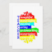 zurück zur Lehrerbewertung Einladung (Vorne/Hinten)