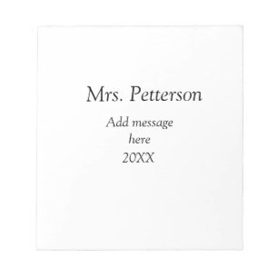 Zurück zur Lehrerbewertung Jahr für Jahr Notizblock