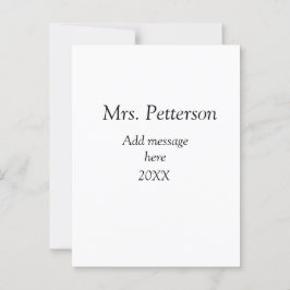 Zurück zur Lehrerbewertung Jahr für Jahr Postkarte