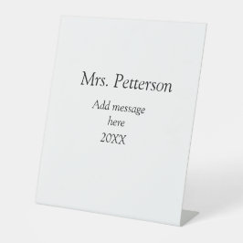 Zurück zur Lehrerbewertung Jahr für Jahr Sockelschild