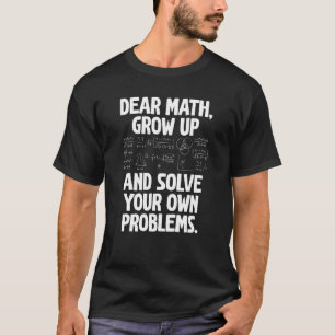 Zurück zur Mathematik in der Schule für Mädchen Ju T-Shirt
