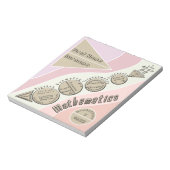 Zurück zur Mathematik Notizblock (Rotiert)