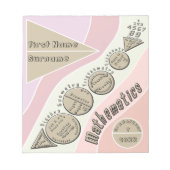 Zurück zur Mathematik Notizblock (Vorderseite)