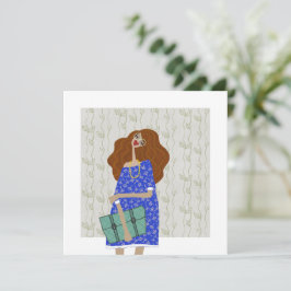 Zurück zur Mode-Illustration in der Schule Einladung