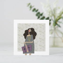 Zurück zur Mode-Illustration in der Schule Einladung