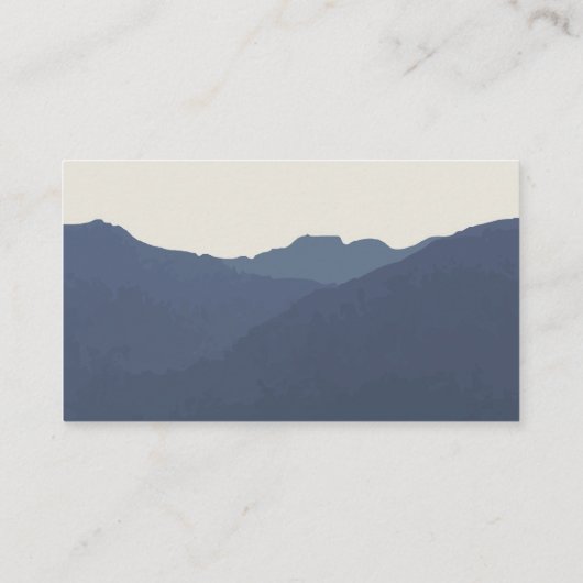 Zurück zur Mountains Website Beilage Card Visitenkarte (Rückseite)