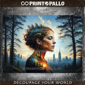 Zurück zur Natur: Frau Seidenpapier