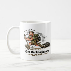 Zurück zur Natur lustiger Becher Kaffeetasse