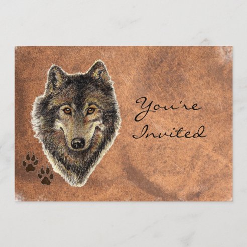 Wolf Einladungen  Zazzle.de