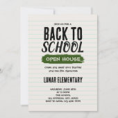 Zurück zur offenen Schule Einladung (Vorderseite)