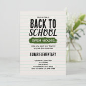 Zurück zur offenen Schule Einladung (Stehend Vorderseite)