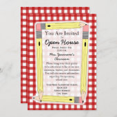 Zurück zur offenen Schule Einladung (Vorne/Hinten)