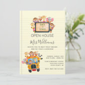 Zurück zur offenen Tür der Schule Einladung (Stehend Vorderseite)