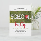 Zurück zur Party-2-Einladung Einladung (Stehend Vorderseite)