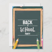 Zurück zur Party-Chalk-Grünen Einladung (Rückseite)