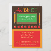 Zurück zur Party Einladung der Schule (Rückseite)