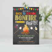 Zurück zur Party Einladung der Schule (Stehend Vorderseite)