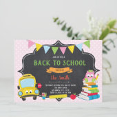 Zurück zur Party Einladung der Schule (Stehend Vorderseite)