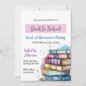 Zurück zur Party Einladung der Schule (Vorderseite)
