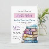 Zurück zur Party Einladung der Schule (Stehend Vorderseite)