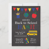 Zurück zur Party Einladung der Schule (Vorderseite)