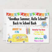 Zurück zur Party Einladung der Schule (Vorderseite)