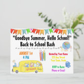 Zurück zur Party Einladung der Schule (Stehend Vorderseite)