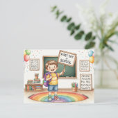 Zurück zur Postkarte der Schule (Stehend Vorderseite)