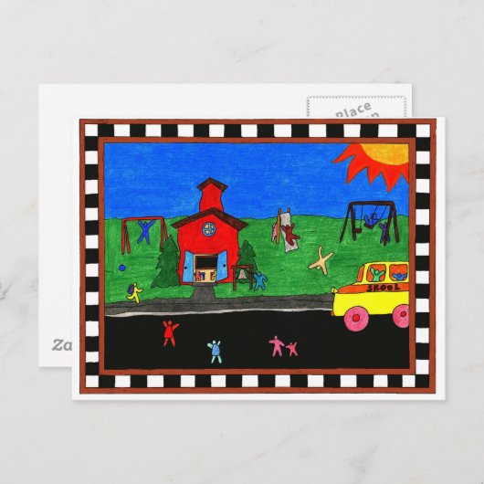 Zurück zur Postkarte der Schule (Vorne/Hinten)