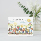 Zurück zur Postkarte der Schule (Stehend Vorderseite)