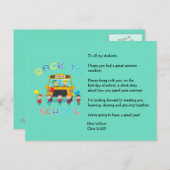 Zurück zur Postkarte des Lehrers für Eisbrecher (Vorne/Hinten)