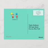 Zurück zur Postkarte des Lehrers für Eisbrecher (Rückseite)