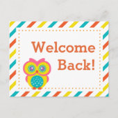 Zurück zur Postkarte des Schullehrers - Thema "Owl (Vorderseite)