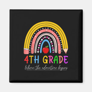 Zurück zur Regenbogen-Schule 4. Klasse, wo das Abe Magnet