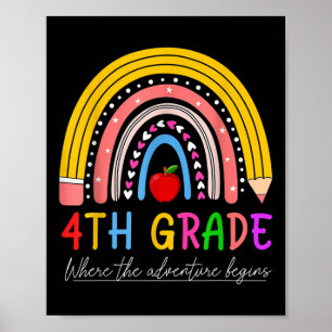 Zurück zur Regenbogen-Schule 4. Klasse, wo das Abe Poster