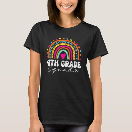 Zurück zur Regenbogen-Schulklasse der 4. Klasse fü T-Shirt (Vorderseite)