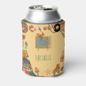 Zurück zur Retro-Groovy der 70er Jahre Dosenkühler (Kanne Rückseite)