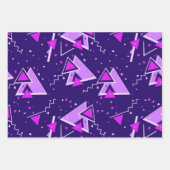 Zurück zur Retro-Sammlung der 80er Jahre Geschenkpapier Set (Vorderseite)