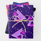 Zurück zur Retro-Sammlung der 80er Jahre Geschenkpapier Set (Beispiel)