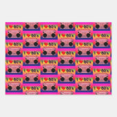 Zurück zur Retro-Sammlung der 80er Jahre Geschenkpapier Set (Vorderseite 3)