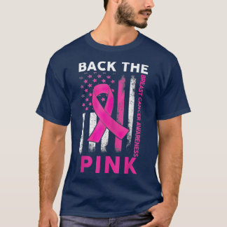 Zurück zur rosa Brustkrebserkrankung American Fla T-Shirt