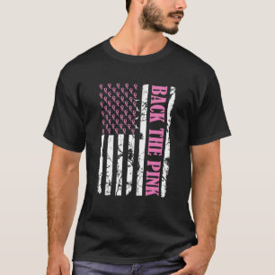 Zurück zur rosa Brustkrebserkrankung - Fahne T-Shirt