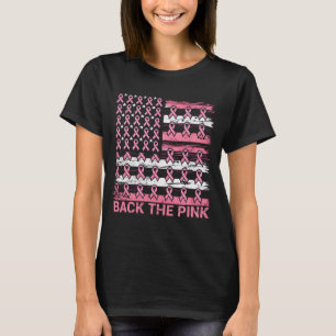 zurück zur rosa Brustkrebserkrankung Uns Flagge T-Shirt