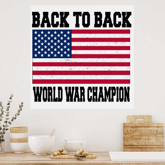 Zurück zur Rückseite des Weltkriegsmeisters Poster (Küche)