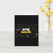 Zurück zur Schulabteilung - Maske, der witzige Leh Karte (Gelbe Blume)