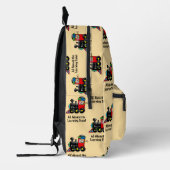 Zurück zur Schulausbildung (Name hinzufügen) Bedruckter Rucksack (Links)