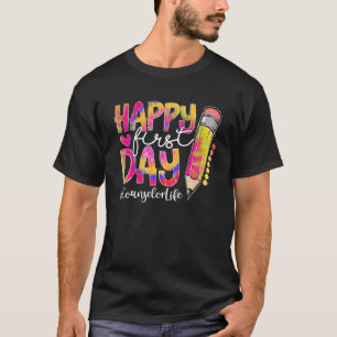 Zurück zur Schulberaterin Leben Bleistift Gefärbte T-Shirt