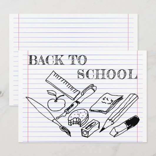 Zurück zur Schule (Vorne/Hinten)